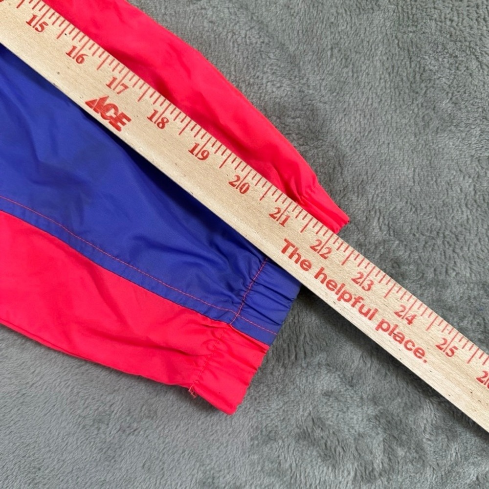 Vintage Nike Windbreaker Jacket XL Red Black Purple Colorblock 90s Nylon S10611 - Picture 11 of 13